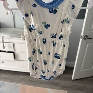 Kyte BABY Blue and White One Piece RETIRED PRINT